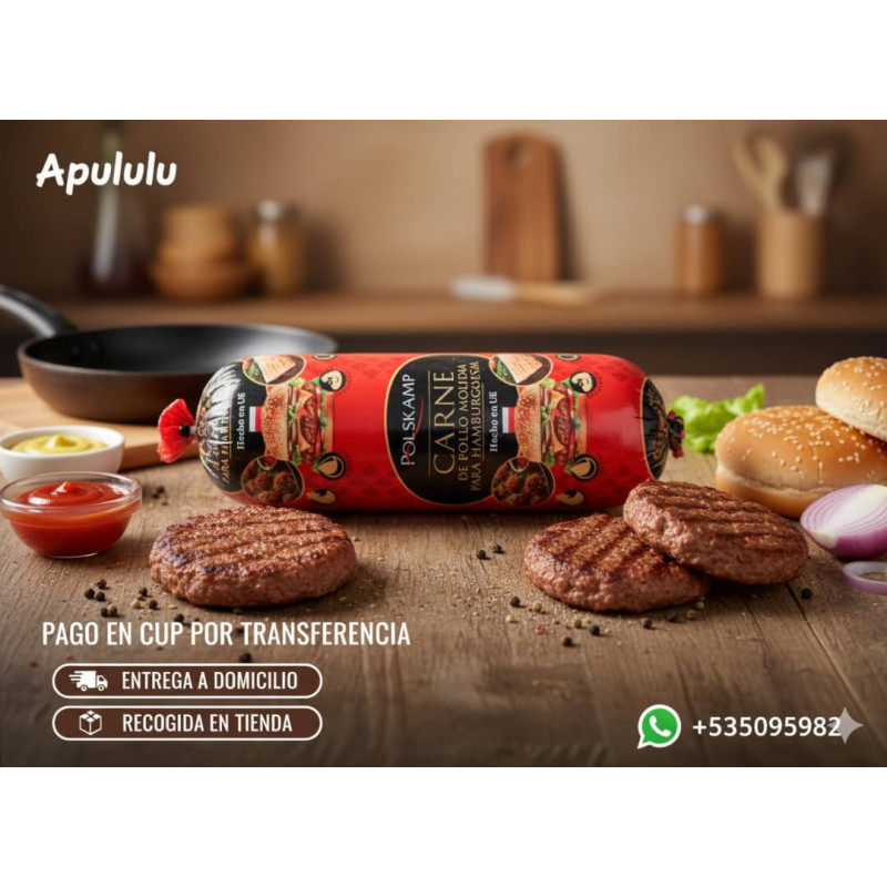 Carne de Pollo Molida para Hamburguesas 500gr